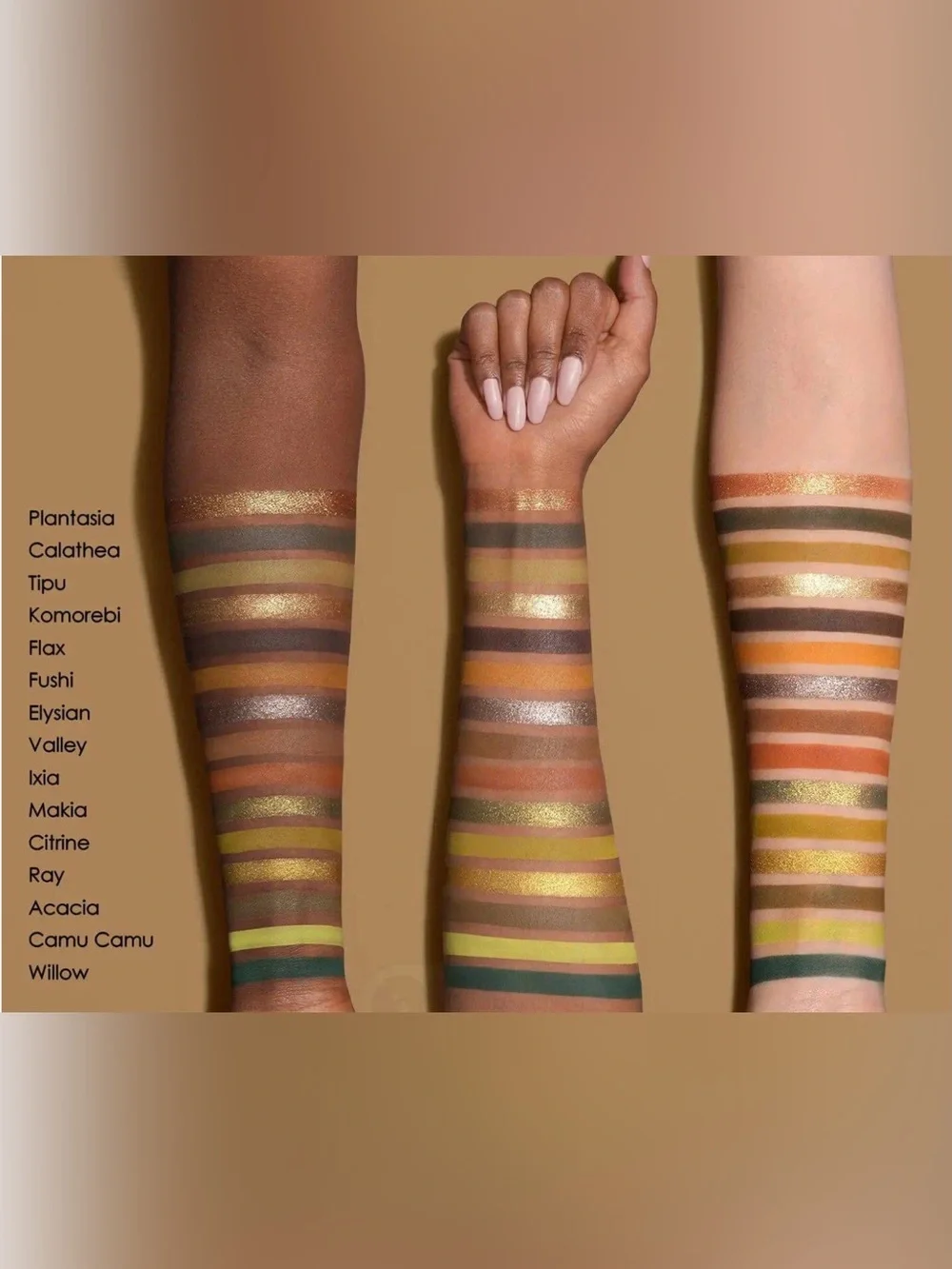 New Natasha Denona Yucca Warm Gold & Green Eyeshadow Palette